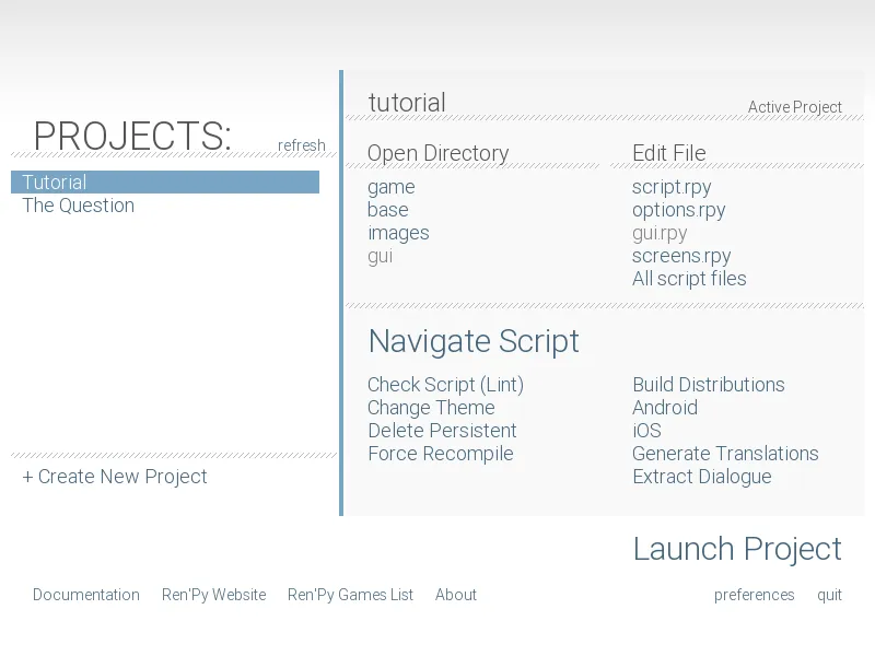 Ren'Py Launcher